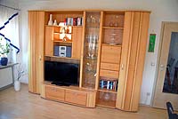 Stereo-Schrankwand in der Ferienwohnung I